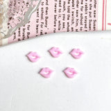 Sexy Lips Nail Art Accessories Multi Colors Lipstick Marks Nail Charms Wearable Nails 3D Decorations Supplies DIY Manicure Parts