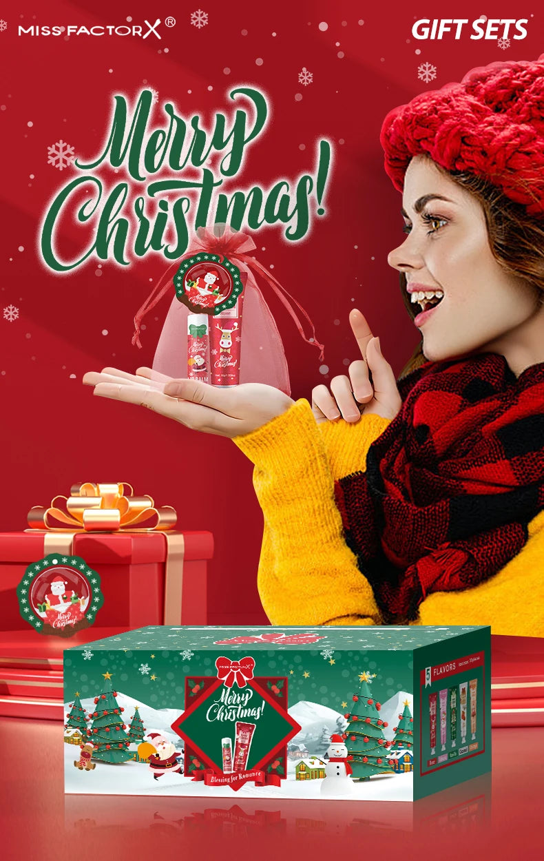Christmas Gift Set Distribution 120PCS/Box in Bulk, Lip Balm in Bulk, Hand Cream in Bulk, Christmas Cards, Gift Gauze Bags