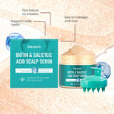 Salicylic Detox Scalp Scrub With Massage Brush Set Deep Cleansing Refreshing Oil Control Anti-Frizzy Hair Care Salon-at-home