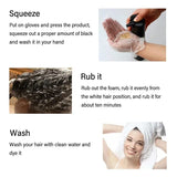 30ml/500ml 3-in-1 Quick Hair Dye Shampoo Natural Black Herbal Hair Dye Moisturizes Mild Hair Dye Conditioner Hair Care Products