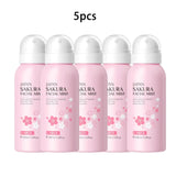 LAIKOU Sakura Facial Mist Brightening Spray Moisturizing Face Serum Brightening Toner Shrink Pores Oil Controlg Skincare 100ml
