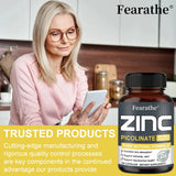 Zinc 50 Mg - High Potency Pure Zinc Supplement, Boosts Immune Function, Promotes Healthy Skin, and Promotes Bone Marrow Health