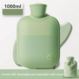 Cozy & Durable Hot Water Bottle With Soft Cloth Cover-1000ml Explosion-Proof,Non-Slip Grip for Perfect for Menstrual Pain Relief