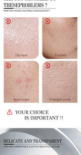 O'CHEAL Perfect Cover Stick Thin And Comfortable Concealer Foundation Cream Stick Instant Natural Waterproof Long-lasting Makeup