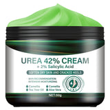 Urea 42% Foot Cream with Salicylic Acid - Intensive Cracked Heel Repair, Tea Tree & Aloe, Fast Absorption, Winter Therapy