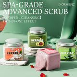 KORMESIC Avocado Facial Scrub Body Cream Lotion Moisturizing Deep Anti Wrinkle Gentle Tender Exfoliation Skin Care
