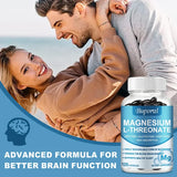 Magnesium L Threonate - Focus and Memory Enhancer, Supports Nerve Function, Muscle Strength, Bone and Joint HealthSupplements