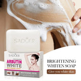 Sadoer Niacinamide Arbutin Facial Soap Moisturizing Brightening Deep Cleansing Body Face Wash Foam Facial Cleanser Handmade Soap