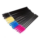 25/50/100 Pcs Eyelash Brushes Mascara Wands Eyelash Makeup Brush Spoolies for Eyebrow Eye Lash Extension Removing Beauty Tools