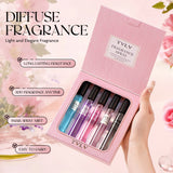 Alcohol-Free Women's Fragrance Gift Set 5Pcs Long-Lasting Fresh Scent Body Spray