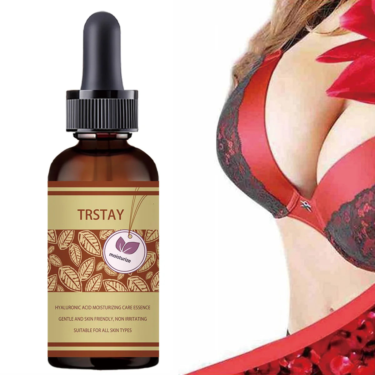 5ML/15ML/30ML/50ML 100% Natural Breast Plump Essential Oil Grow Up Busty Breast Enlargement Breast Enlargement Massage Oil Cream