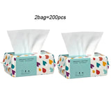 100/300PCS Disposable Thick 100% Cotton Face Towel Make Up Soft Removing Wipes Dry Cleanser Towelettes For Skin Care