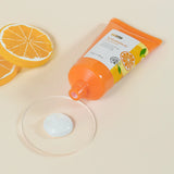 Vitamin C Facial Cleanser Deep Cleansing Moisturizing Blackhead Removal Gentle Foam Hydrating Non-Drying Face Wash Cleanser