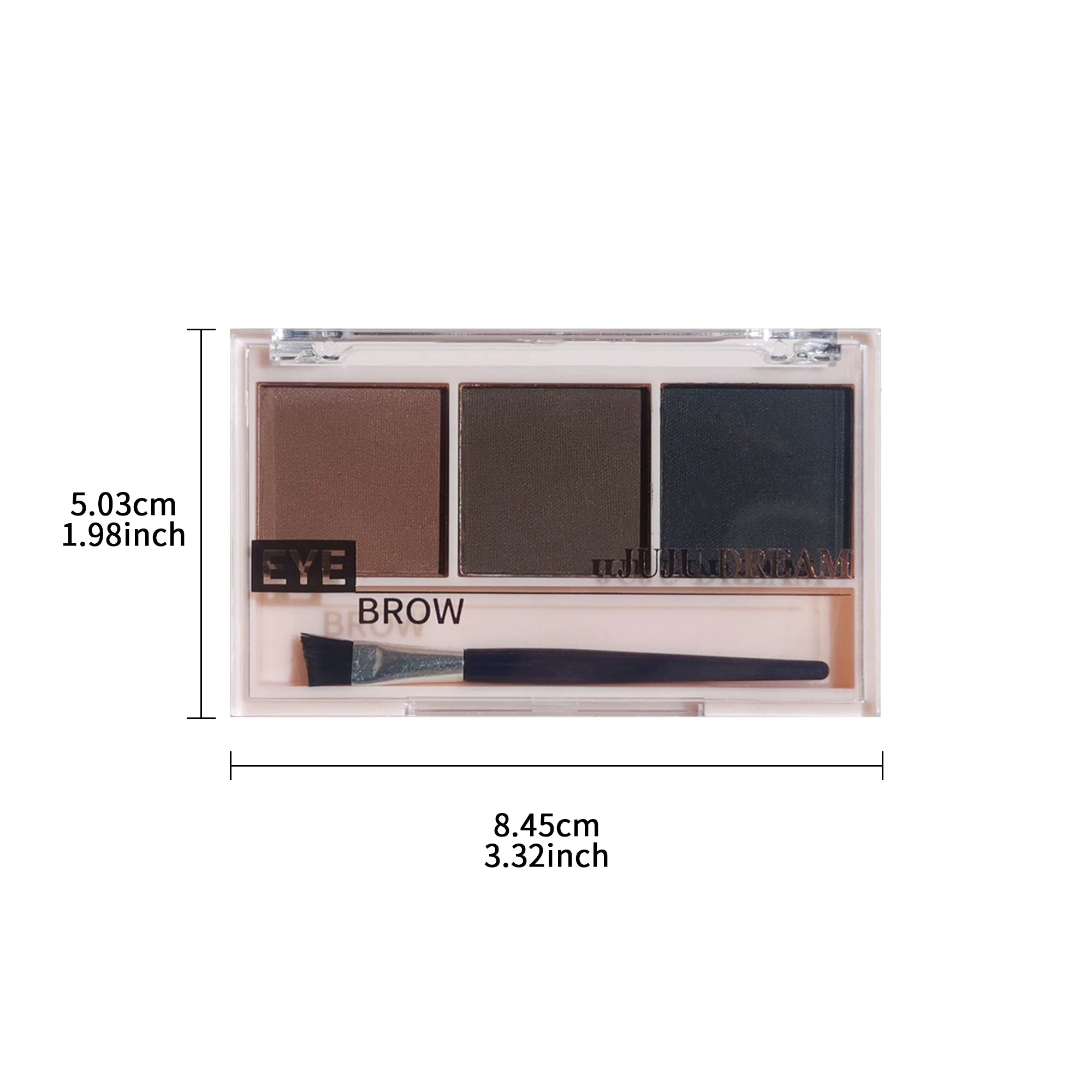 Three-color eyebrow powder shadow three-dimensional eyebrow shape waterproof and sweat-proof natural long-lasting eyebrow powder