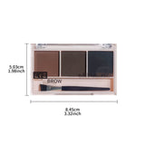 Three-color eyebrow powder shadow three-dimensional eyebrow shape waterproof and sweat-proof natural long-lasting eyebrow powder