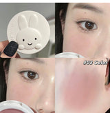 Monochrome Blush Palette Matte Peach Rouge Cute Bunny Rose Red Cheek Tint Blusher Powder Natural Face Contouring Shadow Makeup