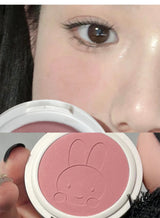 Monochrome Blush Palette Matte Peach Rouge Cute Bunny Rose Red Cheek Tint Blusher Powder Natural Face Contouring Shadow Makeup