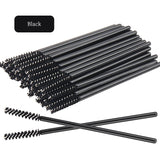 50pcs Disposable Eyelash Brush Crystal Eyebrow Comb Eyelashes Lifting Mascara Wand Micro Brushes Lash Extension Makeup Tools