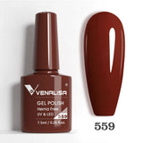 Venalisa HEMA TPO FREE Nail Gel Polish Glitter Gorgeous Full Coverage Soak Off UV LED French Nail Jelly Pink Nude Collection