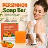 Persimmon Soap Bar for Body Odor Removal, Handmade Persimmon Green Tea Soap for Face and Body Wash Gentle Deodorant Bar