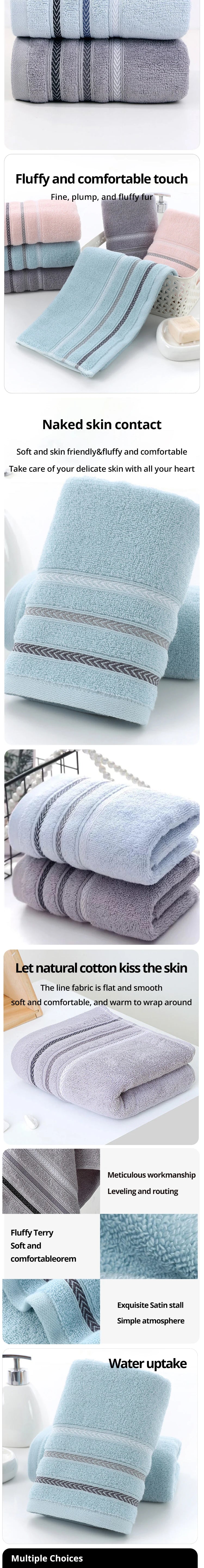 1pc Face Towel Absorbent Pure Hand Face Cleaning Hair Shower Microfiber Towels Bathroom Home Hotel for Adults