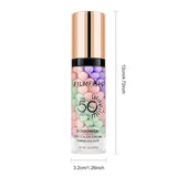 Face Makeup Primer Tri-color Cream Contour Color Isolation Waterproof Makeup Foundation Natural Makeup Base Cream 40g