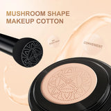 Instant Blur Mushroom Head Air Cushion BB Cream Foundation Full Coverage Matte Face Makeup Long Lasting Moisturizing Skin Tint