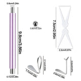 4Pcs Strong Magnetic Stick Cat Eye Set Magnet Double Headed Nail Art Cylindrical Ball Heart-shaped Hollow Cat Eye Magnet Tools