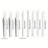 Optional 4Pcs 7Pcs 8Pcs Stainless Steel Skin Care Tool Set For Blackhead And Pimple Household Salon Grooming Accessory