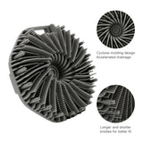 1PC Polygonal Silicone Bath Brush Deep Exfoliation and Rubbing Massage Brush Silicone Body Scrubber Bathroom Bathing Tool