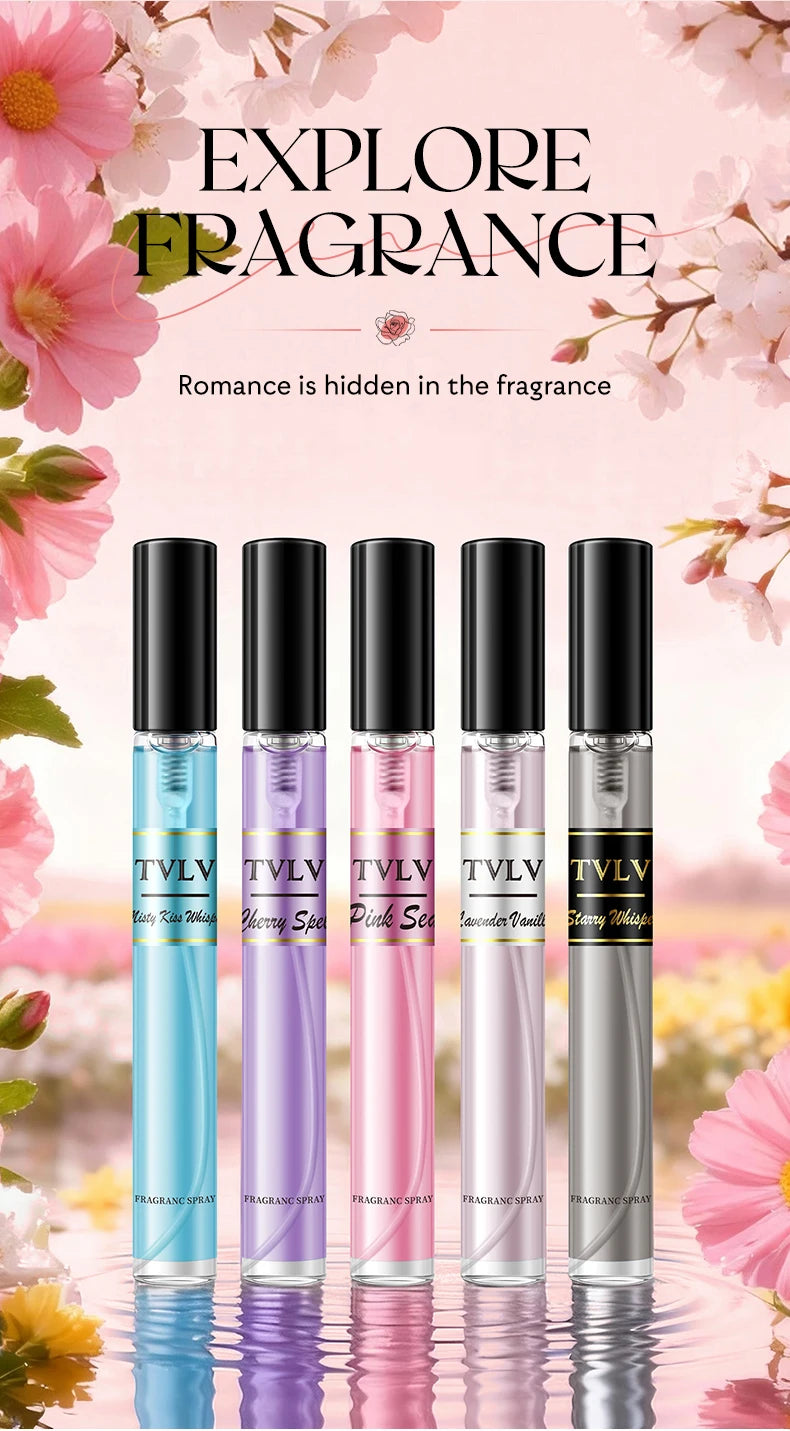Alcohol-Free Women's Fragrance Gift Set 5Pcs Long-Lasting Fresh Scent Body Spray