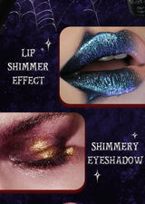 Diamond Pink Lipstick Metallic Glitter Lipstick Waterproof Shiny Pearlescent Dark Blue Red Matte Lip Gloss Halloween Lips Makeup