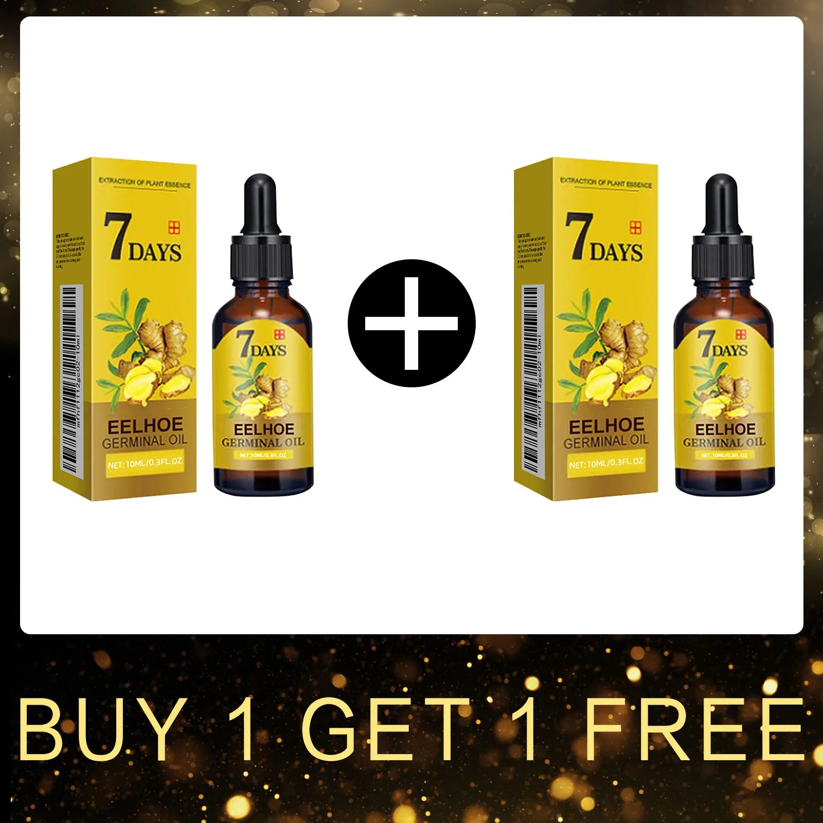 EELHOE Ginger Oil for Hair Growth Smooth Split Ends in Hair Strengthener Dense Prevent Hair Loss Woman Ginger Essential Oil 40ml