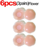 2/10pcs Invisible Nipple Cover Stickers Self-adhesive Chest Breast Petals Silicone Lift Up Paddings Reusable Women's Patch Bra