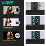 VGR Hair Dryer Professional Hot and Cold Adjustment 110000 RPM Blow Dryer Brushless Motor Hair Styling Blow Dryer Machine V-401