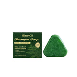 Usman Grass Chamaecyparis Leaf Shampoo Bar - Gentle Cleansing for the Scalp, Nourishing, Voluminous, and Shiny Hair