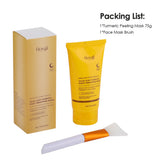 75g Kojic Acid Turmeric Overnight Wrapping Peel Off Mask Nourishes Hydrolyzed Collagen Glowing Skin Firmnes Skin Care