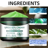 Urea 42% Foot Cream with Salicylic Acid - Intensive Cracked Heel Repair, Tea Tree & Aloe, Fast Absorption, Winter Therapy