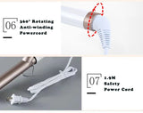 Temperature Setting Electric Hair Curler Long Curling Tong Wand 9-38mm Professional Hair Curling Iron LCD Screen