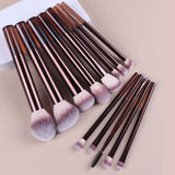 Soft Bristle Kabuki Blending Makeup Brush Set 13Pcs Foundation Eyeshadow Blush Cosmetic Tool Professional Salon Daily Facial Makeup Supply