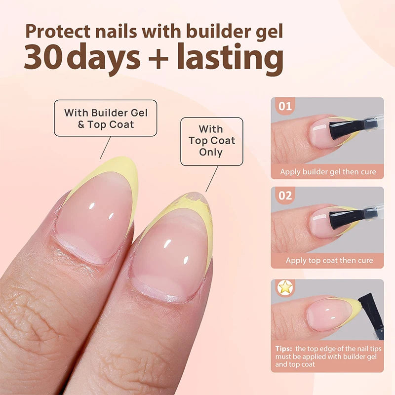 150Pcs/Box Acrylic Press on Nails Full Cover Fake False Tips Soft Gel Extension T-shaped Oval Capsule Almond Sculpted Salon DIY