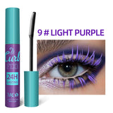 Colorful Slender Mascara Waterproof Fast Drying Curling Eyelashes Multicolor Lashes Makeup  Long Lasting Blue Green  Cosmetic