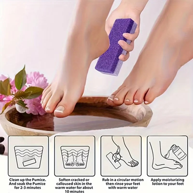 1/10Pcs Foot Scrubbing Stone Foot Care Pedicure Tools Callus Remover Foot Pumice Stone for Removing Calluses and Dead Skin