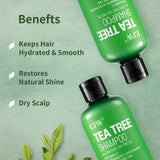 Tea Tree Shampoo Soothes Dry Scalp Controls Oil Moisturizes Hair Restores Natural Shine Sulfate Paraben Free For All Hair Types