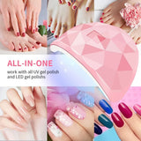 Nail Dryer Lamp UV Nail Polish Lamp Gel Curing Polishing Lamp for Gel Nails Gel Nail Polish Curing Dryer Home Salon Tool