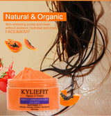 Papaya And Tomato Combination Scrub, Reduce Spots, Whitening, Exfoliating, Moisturizing, Smooth Skin, For Face And Body, 250g