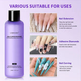 LIMEGIRL Nail Acrylic Liquid Monomer Crystal 40ml/75ml/120ml/240ml for Nail Art Acrylic Powder Extension Professional Manicure