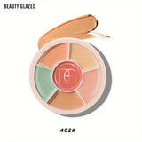 BEAUTY GLAZED Concealer Cream 3-Color Color Correction Long Wearing Full Coverage Waterproof Acne Dark Circles Brightening