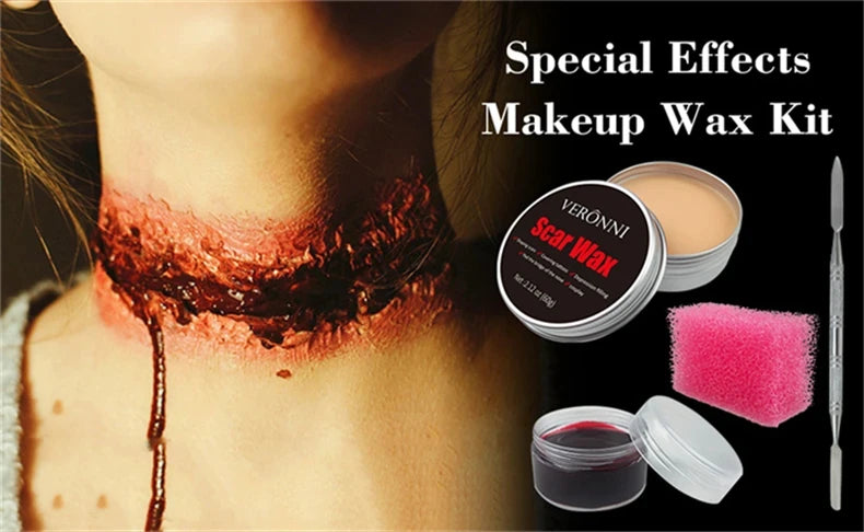 Scar Wax SFX Special Effects Makeup Wound Skin Makeup Halloween Fake Nose Stage Body Paint Fancy Fake Wax Body Face Painting