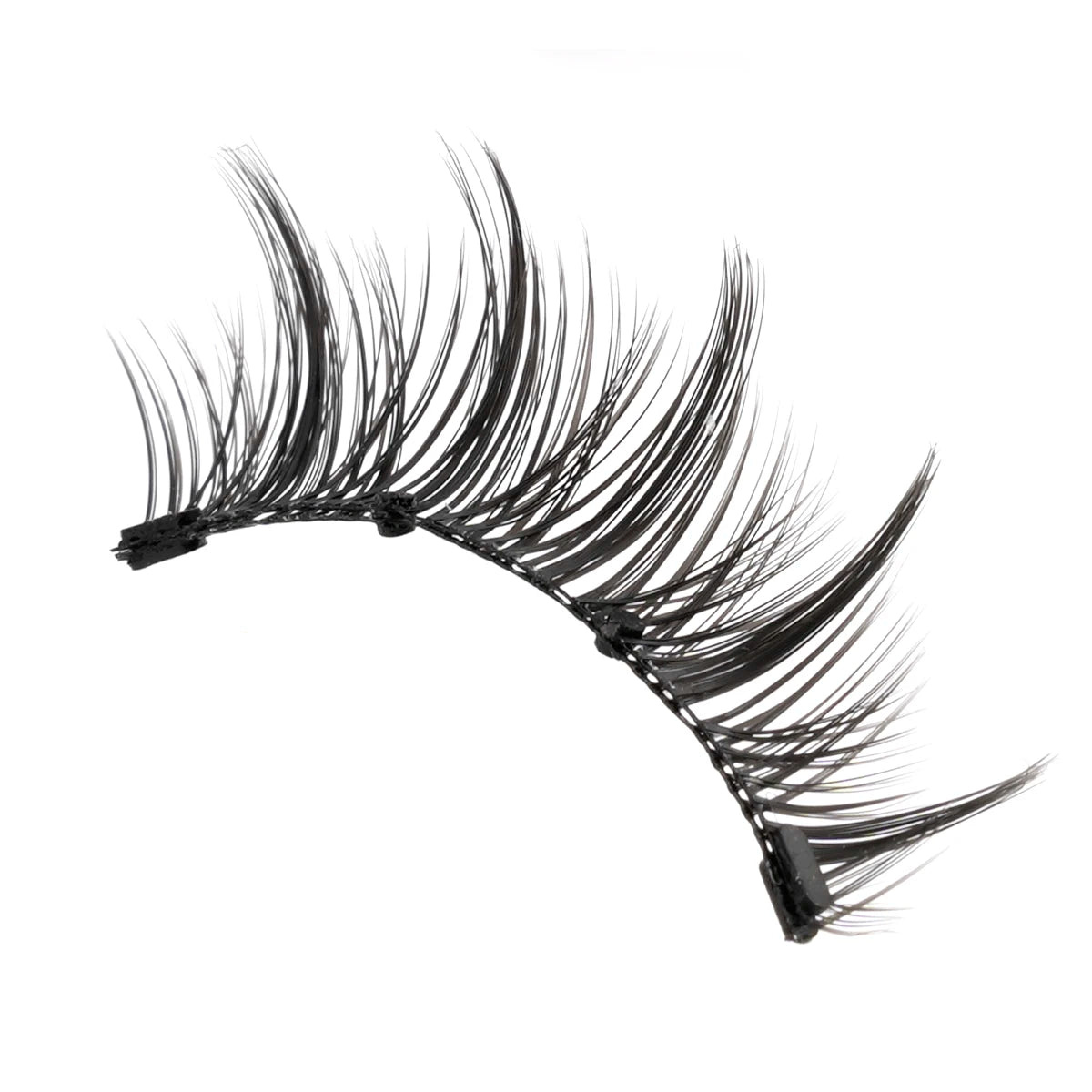 1/2 Pair Reusable Magnetic Eyelashes Tweezers Set Faux Mink Lashes Handmade 3D Natural False Eyelashes and Magnetic Tweezers Set